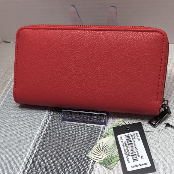 Badgley Mischka Vibrant Red Wallet - Picture 2 of 4